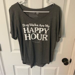 Puppies Make Me Happy T-shirt “Dog Walks are my Happy Hour”